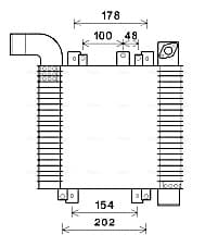 AVA QUALITY COOLING Chladič plniaceho vzduchu HY4359 1