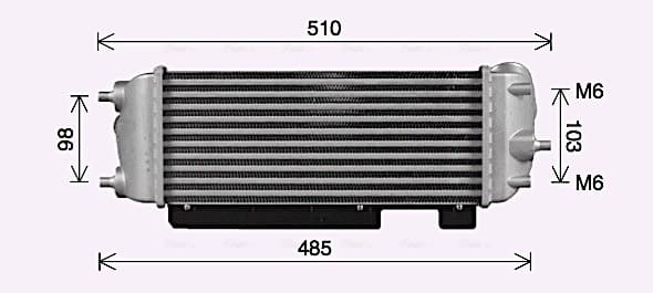 AVA QUALITY COOLING Chladič plniaceho vzduchu HY4485 1