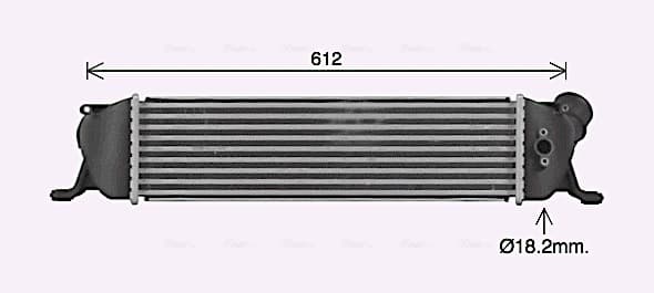 AVA QUALITY COOLING Chladič plniaceho vzduchu HY4489 1