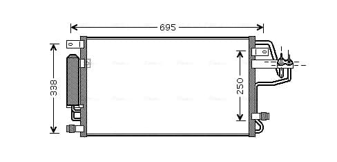 AVA QUALITY COOLING Kondenzátor klimatizácie HY5156D 1