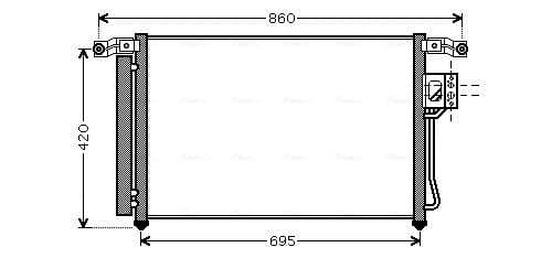 AVA QUALITY COOLING Kondenzátor klimatizácie HY5175D 1