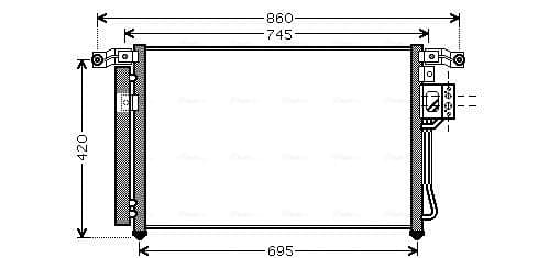 AVA QUALITY COOLING Kondenzátor klimatizácie HY5176D 1