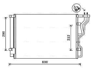 AVA QUALITY COOLING Kondenzátor klimatizácie HY5299D 1