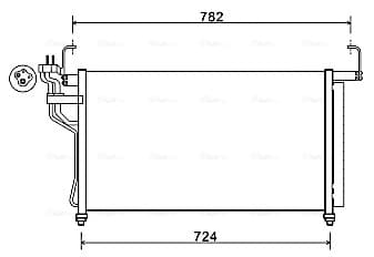AVA QUALITY COOLING Kondenzátor klimatizácie HY5315D 1