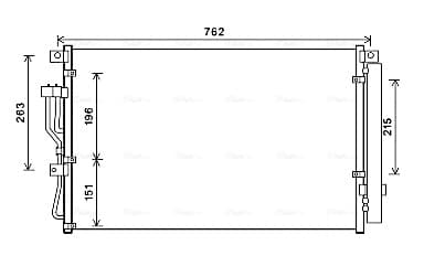 AVA QUALITY COOLING Kondenzátor klimatizácie HY5345D 1