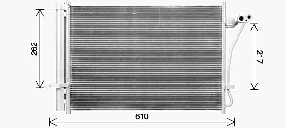 AVA QUALITY COOLING Kondenzátor klimatizácie HY5470D 1
