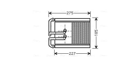 AVA QUALITY COOLING Výmenník tepla vnútorného kúrenia HY6168 1