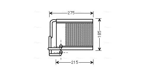AVA QUALITY COOLING Výmenník tepla vnútorného kúrenia HY6213 1