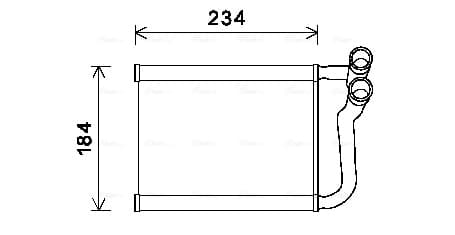 AVA QUALITY COOLING Výmenník tepla vnútorného kúrenia HY6253 1