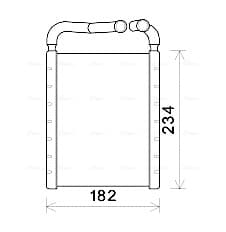 AVA QUALITY COOLING Výmenník tepla vnútorného kúrenia HY6356 1