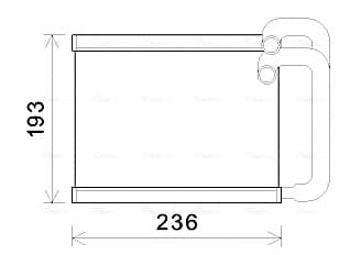 AVA QUALITY COOLING Výmenník tepla vnútorného kúrenia HY6391 1
