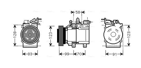 AVA QUALITY COOLING Kompresor klimatizácie HYAK160 1