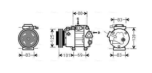 AVA QUALITY COOLING Kompresor klimatizácie HYAK240 1
