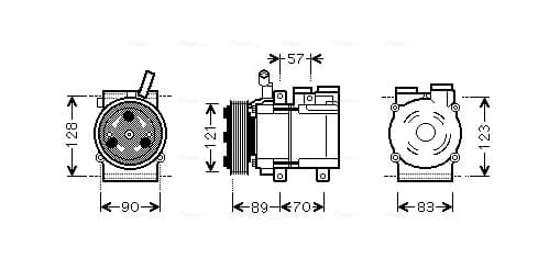 AVA QUALITY COOLING Kompresor klimatizácie HYAK257 1