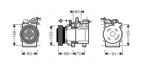 AVA QUALITY COOLING Kompresor klimatizácie HYK138 1