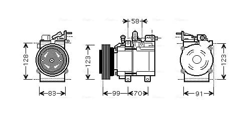 AVA QUALITY COOLING Kompresor klimatizácie HYK197 1