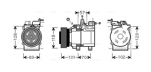 AVA QUALITY COOLING Kompresor klimatizácie HYK209 1
