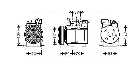 AVA QUALITY COOLING Kompresor klimatizácie HYK257 1