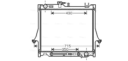 AVA QUALITY COOLING Chladič motora IS2026 1