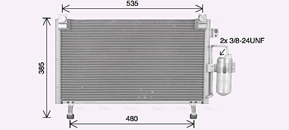 AVA QUALITY COOLING Kondenzátor klimatizácie IS5031D 1