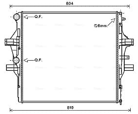 AVA QUALITY COOLING Chladič motora IV2125 1