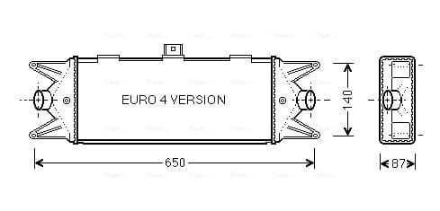 AVA QUALITY COOLING Chladič plniaceho vzduchu IVA4045 1
