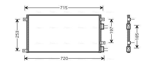 AVA QUALITY COOLING Kondenzátor klimatizácie IVA5058 1