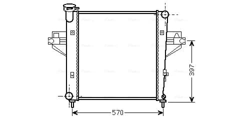 AVA QUALITY COOLING Chladič motora JE2042 1