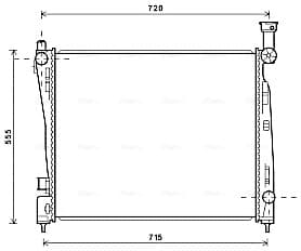 AVA QUALITY COOLING Chladič motora JEA2054 1