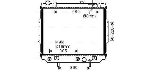 AVA QUALITY COOLING Chladič motora JE2071 1