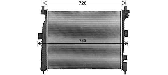 AVA QUALITY COOLING Chladič motora JE2088 1