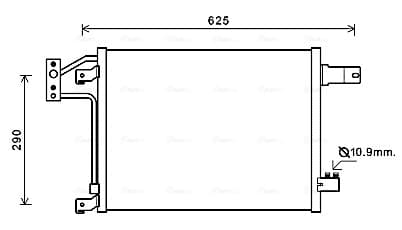 AVA QUALITY COOLING Kondenzátor klimatizácie JEA5049 1
