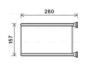 AVA QUALITY COOLING Výmenník tepla vnútorného kúrenia JEA6069 1
