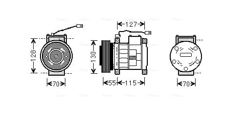 AVA QUALITY COOLING Kompresor klimatizácie JEAK032 1