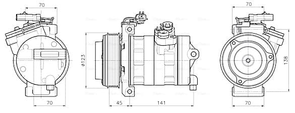 AVA QUALITY COOLING Kompresor klimatizácie JEAK092 1
