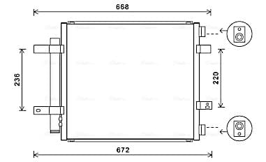 AVA QUALITY COOLING Kondenzátor klimatizácie JR5053D 1