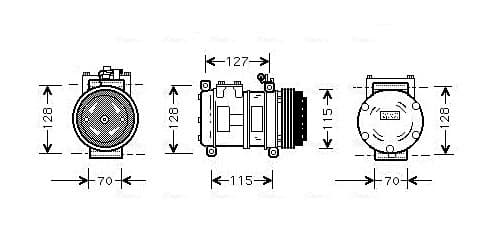 AVA QUALITY COOLING Kompresor klimatizácie JRK031 1
