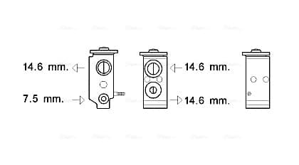 AVA QUALITY COOLING Expanzný ventil klimatizácie KA1277 1