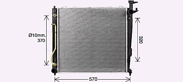 AVA QUALITY COOLING Chladič motora KA2304 1