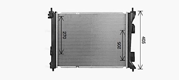 AVA QUALITY COOLING Chladič motora KA2343 1