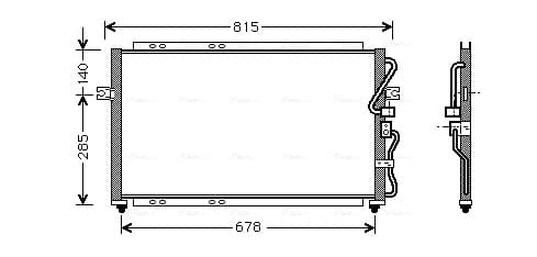 AVA QUALITY COOLING Kondenzátor klimatizácie KA5014 1