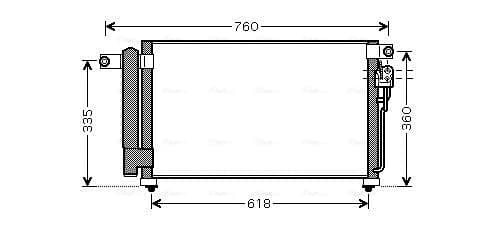 AVA QUALITY COOLING Kondenzátor klimatizácie KA5081D 1