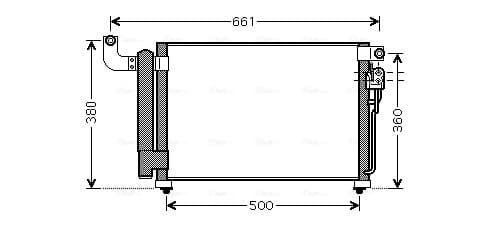 AVA QUALITY COOLING Kondenzátor klimatizácie KA5082D 1