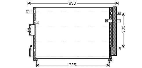 AVA QUALITY COOLING Kondenzátor klimatizácie KA5111D 1