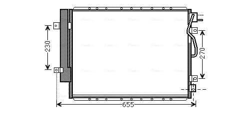 AVA QUALITY COOLING Kondenzátor klimatizácie KA5123D 1