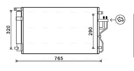 AVA QUALITY COOLING Kondenzátor klimatizácie KA5153D 1