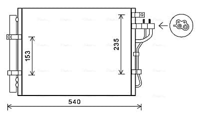 AVA QUALITY COOLING Kondenzátor klimatizácie KA5188D 1