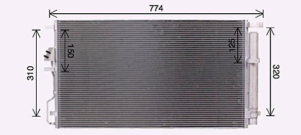 AVA QUALITY COOLING Kondenzátor klimatizácie KA5301D 1