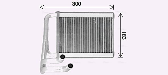 AVA QUALITY COOLING Výmenník tepla vnútorného kúrenia KA6306 1
