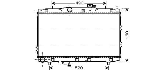 AVA QUALITY COOLING Chladič motora KAA2074 1